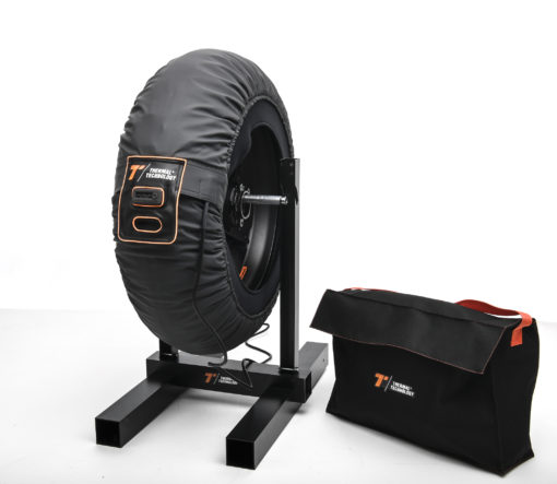 Race motorcycle tyre warmers